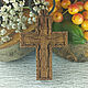 Крест нательный деревянный, Крестик, Раменское,  Фото №1