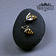 earrings: Porcelain earrings-bees. Earrings. trouvaille-1. Online shopping on My Livemaster.  Фото №2