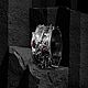 Кольцо мужское широкое серебряное с гранатами Стикс, Кольца, Москва,  Фото №1