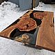 Заказать  Стол река из слэбов капового карагача и эпоксидки. Мастерская Нова Арт | Слэб стол-река. Ярмарка Мастеров. . Столы Фото №3