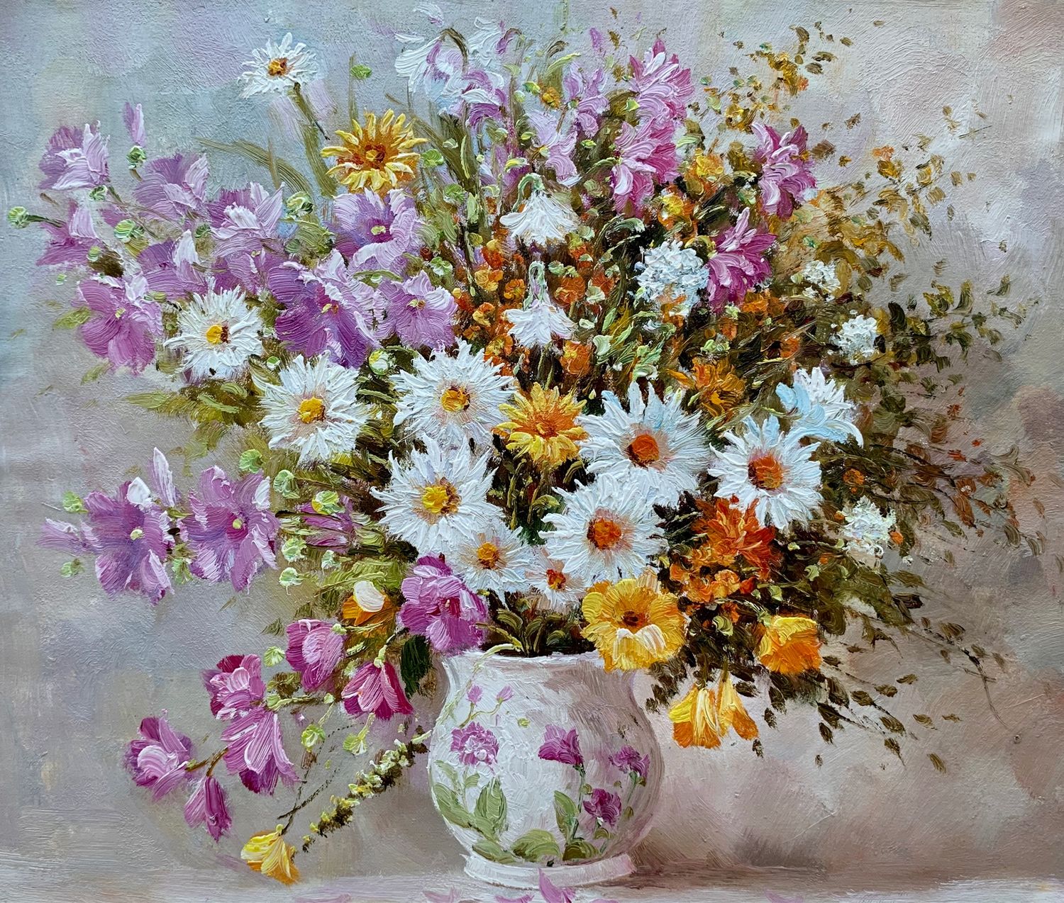 Букет цветов в интернет-магазине на Ярмарке Мастеров | Картины, Санкт ...