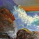 Картина маслом "Закат на море" 30*40 в раме. Картины. Анири Арт Картины в интерьер. Ярмарка Мастеров.  Фото №6