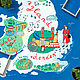 Плакат "Карта Великобритании". Карты мира. Krackared. Ярмарка Мастеров.  Фото №5