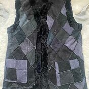 Мужская одежда handmade. Livemaster - original item Sheepskin vest size 52-54. Handmade.