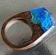 Кольцо деревянное "Морское дно", Кольца, Краснодар,  Фото №1