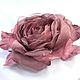 FABRIC FLOWERS. Chiffon rose ' Antique copper'. Brooches. fioridellavita. My Livemaster. Фото №5
