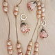 Lampwork Roses-silver 925 Blooming Garden, Jewelry Sets, Warsaw,  Фото №1