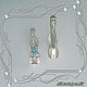 Earrings 'Light style in silver - 'vintage' 925 silver with Topaz. Earrings. MaksimJewelryStudio. My Livemaster. Фото №5