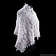 Order Stole from goat's fuzz of 'White gossamer'. Sheep and goat skins. Livemaster. . Wraps Фото №3