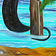 Black cat oil painting fantasy wall art visionary art. Pictures. Art Gallery by Natlya Zhdanova. My Livemaster. Фото №6
