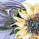 Sunflower Borsolino. Brooches. tatyanaspiridonova. Online shopping on My Livemaster.  Фото №2