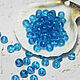 Round Beads 40 pcs 4 mm Blue, Beads1, Solikamsk,  Фото №1