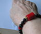 Order Boho bracelet 'Contrast' Natural coral Black agate. Rimliana - the breath of the nature (Rimliana). Livemaster. . Bead bracelet Фото №3