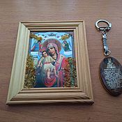 Картины и панно handmade. Livemaster - original item Icon of the mother of God, wooden frame, manual Assembly. Handmade.