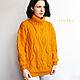  Свитер женский вязаный Листья. Свитеры. Ната Онипченко      CUTE-KNIT. Ярмарка Мастеров.  Фото №6