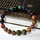 Stone bracelet ' Male character with jalapeno pepper!. Bead bracelet. Beautiful jewelry from stones (Coliete). My Livemaster. Фото №5