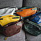 Кожаная сумка Origami double color, Мужская сумка, Москва,  Фото №1