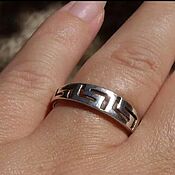 Винтаж: Серебряное кольцо с ларимаром