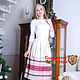 Skirt with traditional Russian ornament ' Alyonushka', Skirts, St. Petersburg,  Фото №1