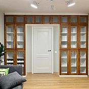 Для дома и интерьера handmade. Livemaster - original item Bookcase with solid oak doors (project g. Moscow). Handmade.