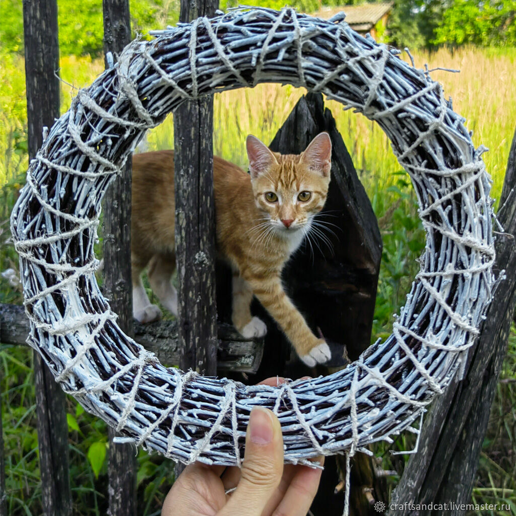 Венок основа белый из березовых веток в интернет-магазине Ярмарка ...
