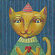 Картина маслом на холсте "Желтый кот", Картины, Санкт-Петербург,  Фото №1