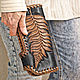 Leather wallet 'small Fern' - black, Wallets, Krasnodar,  Фото №1