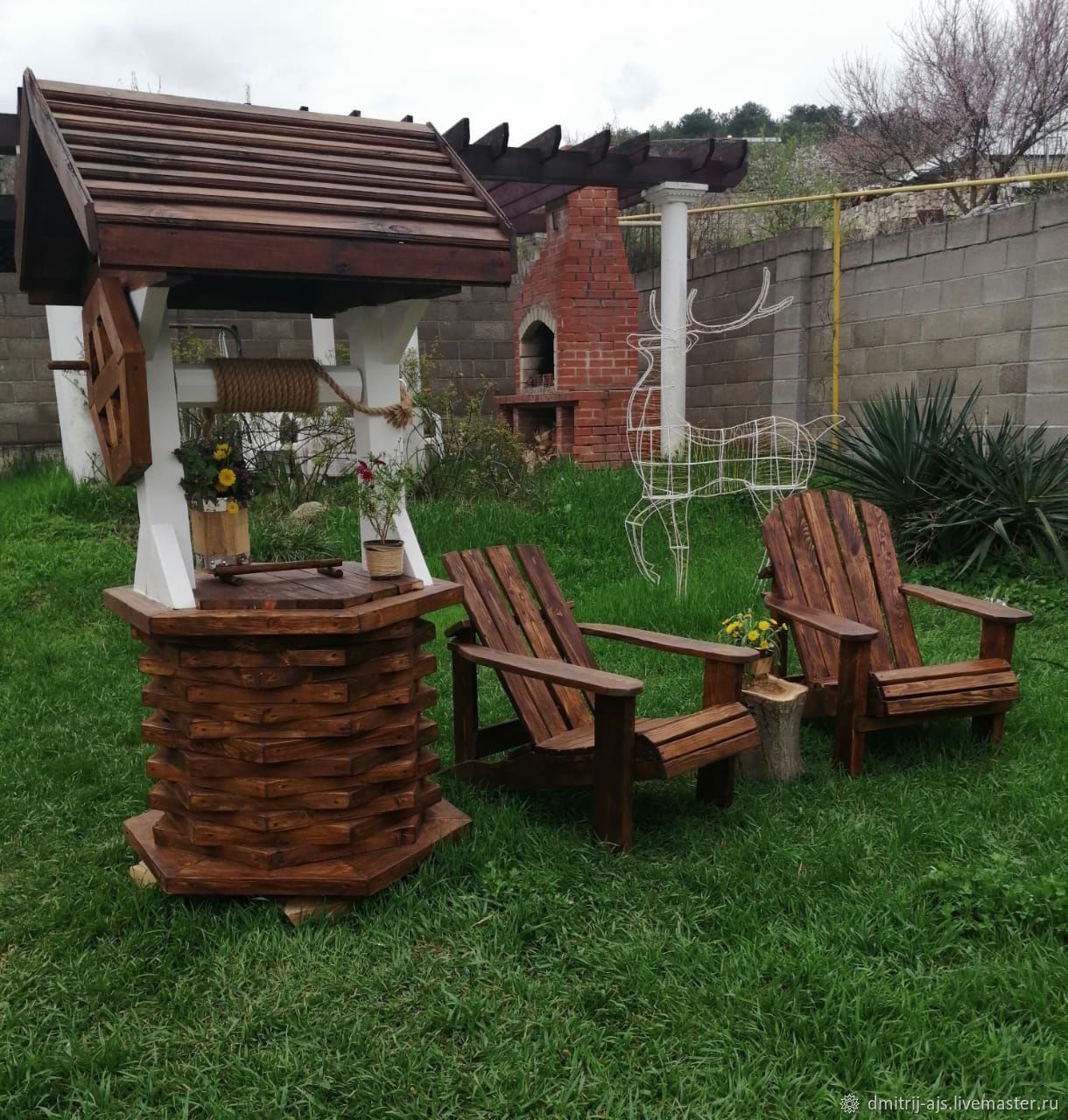 Колодец Декоративный в интернет-магазине Ярмарка Мастеров по цене 48000 ...