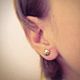 Stones - silver earrings studs, Pusey, earrings, Stud earrings, Odessa,  Фото №1