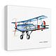 Blue Airplane Poster on Canvas Retro Airplane for Kids Room, Pictures, St. Petersburg,  Фото №1