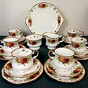 Винтаж handmade. Livemaster - original item Tea set for 5 persons, England, vintage.. Handmade.