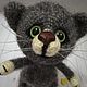 Knitted cat. Curious cat. Stuffed Toys. Faith_in_toys. Online shopping on My Livemaster.  Фото №2