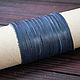 Шнур кожаный ленточный Синий  5 х 1,5 мм. Шнуры. CraftsMan. Ярмарка Мастеров.  Фото №5