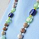 Order Beads of medium length Minty fresh. Designer jewelry by Anastasia (NASTYAGP). Livemaster. . Necklace Фото №3