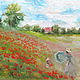 Oil painting with poppies 'Field of poppies at Argenteuil' by Claude Monet. Pictures. Picture&miniature lacquer painting. My Livemaster. Фото №4
