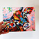 Order The picture of a heifer is a bright and colorful oil painting of a cow. Vladyart. Livemaster. . Pictures Фото №3