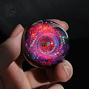 Фен-шуй и эзотерика handmade. Livemaster - original item Glass ball Space in hand. Galaxy Sphere Meditation Universe Cosmos. Handmade.