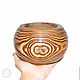 Wooden vase-candy bowl made of elm wood. V10. Plates. ART OF SIBERIA. My Livemaster. Фото №6