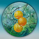  Rain or three oranges, oil, diameter 40 cm, Pictures, Moscow,  Фото №1