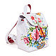 Order Women's backpack ' Spring bouquet'. Pelle Volare. Livemaster. . Backpacks Фото №3