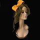 Voilette bow yellow. Hats1. Novozhilova Hats. Online shopping on My Livemaster.  Фото №2