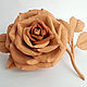 Brooch leather Beige-peach rose. Brooches. Shagree (Shagree). Online shopping on My Livemaster.  Фото №2