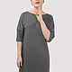 Dress classic straight knitted gray with lurex. Dresses. Yana Levashova Fashion. Online shopping on My Livemaster.  Фото №2