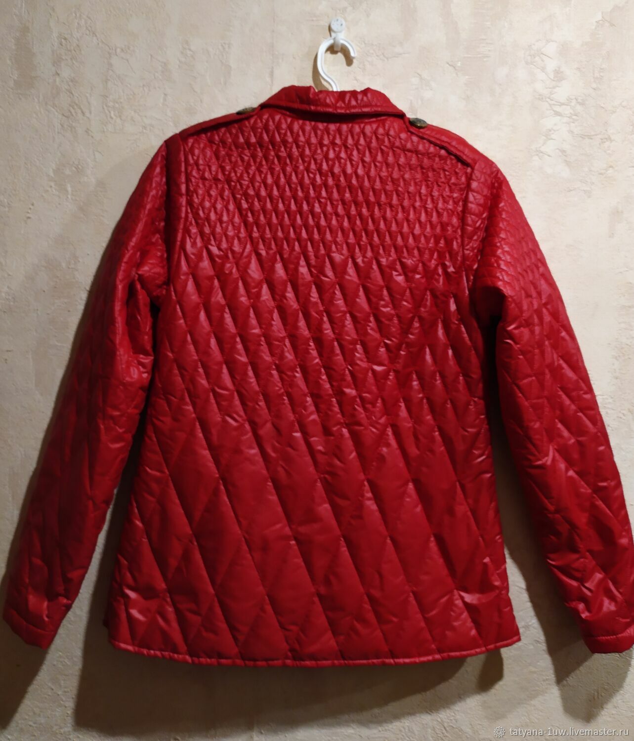 Винтаж: Одежда винтажная: Красная стёганая курточка купить в интернет ...