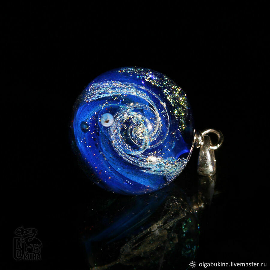 Pendant ball galaxy Material Universe. Lampwork Glass Space, Pendant, Moscow,  Фото №1