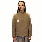 Одежда handmade. Livemaster - original item Merino wool sweater, available size XS-S. Handmade.