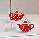 Earrings 'Teapots' red, Earrings, Mostovskoi,  Фото №1