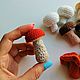 Small Mushrooms Knitted Food Game Set Chanterelle Aspen Boletus. Doll food. Irina Shiryaeva. Ярмарка Мастеров.  Фото №4