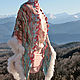 Felted wool stole 'Russian winter' Felted shawl, Wraps, Ipatovo,  Фото №1