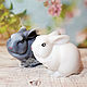 Jabón conejo hecho a mano comprar como regalo para los niños en el año nuevo Moscú, Soap, Moscow,  Фото №1